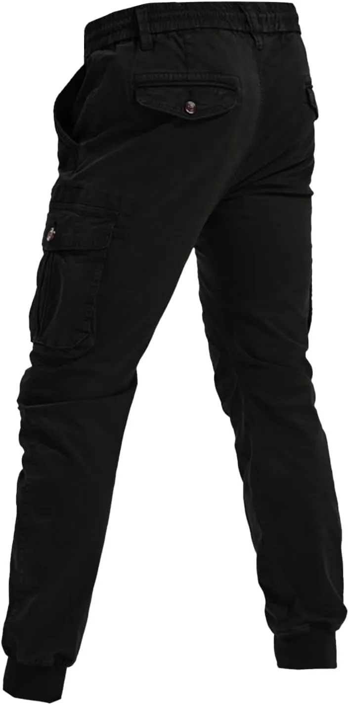 Men's Joggers Leggings Color Pants Casual Multi-Pocket Men's Trousers Tooling Solid Men's Pants Athletic Pants
