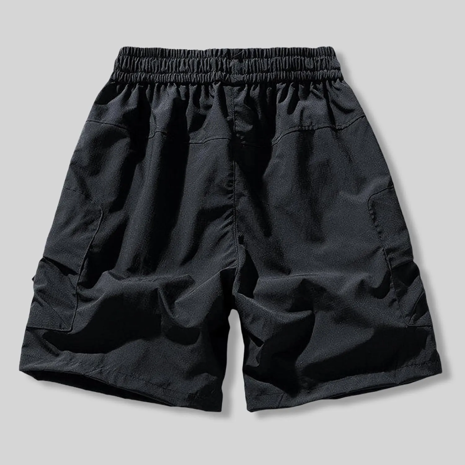 Men's Linen Shorts Athletic Hiking Water Resistant Quick-Dry Lightweight Outdoor Sweat Shorts with Pockets