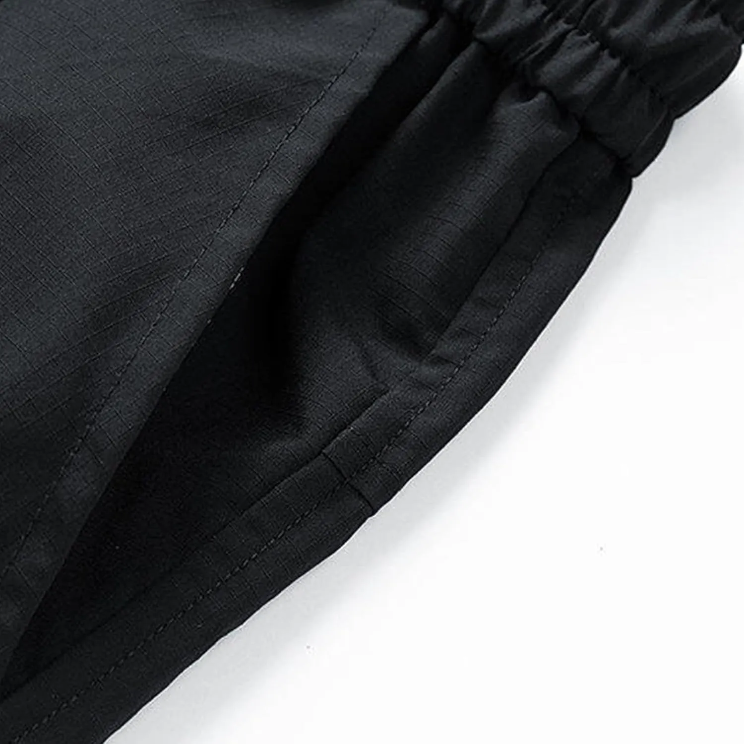 Men's Linen Shorts Athletic Hiking Water Resistant Quick-Dry Lightweight Outdoor Sweat Shorts with Pockets