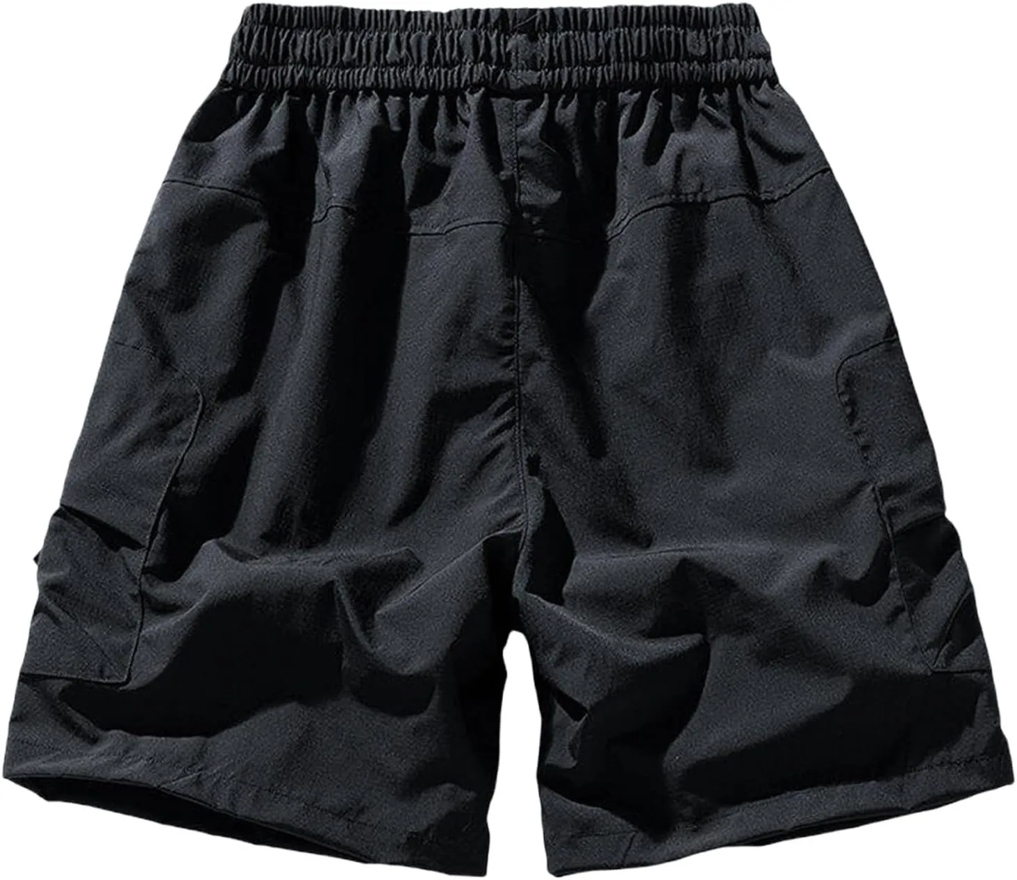Men's Linen Shorts Athletic Hiking Water Resistant Quick-Dry Lightweight Outdoor Sweat Shorts with Pockets