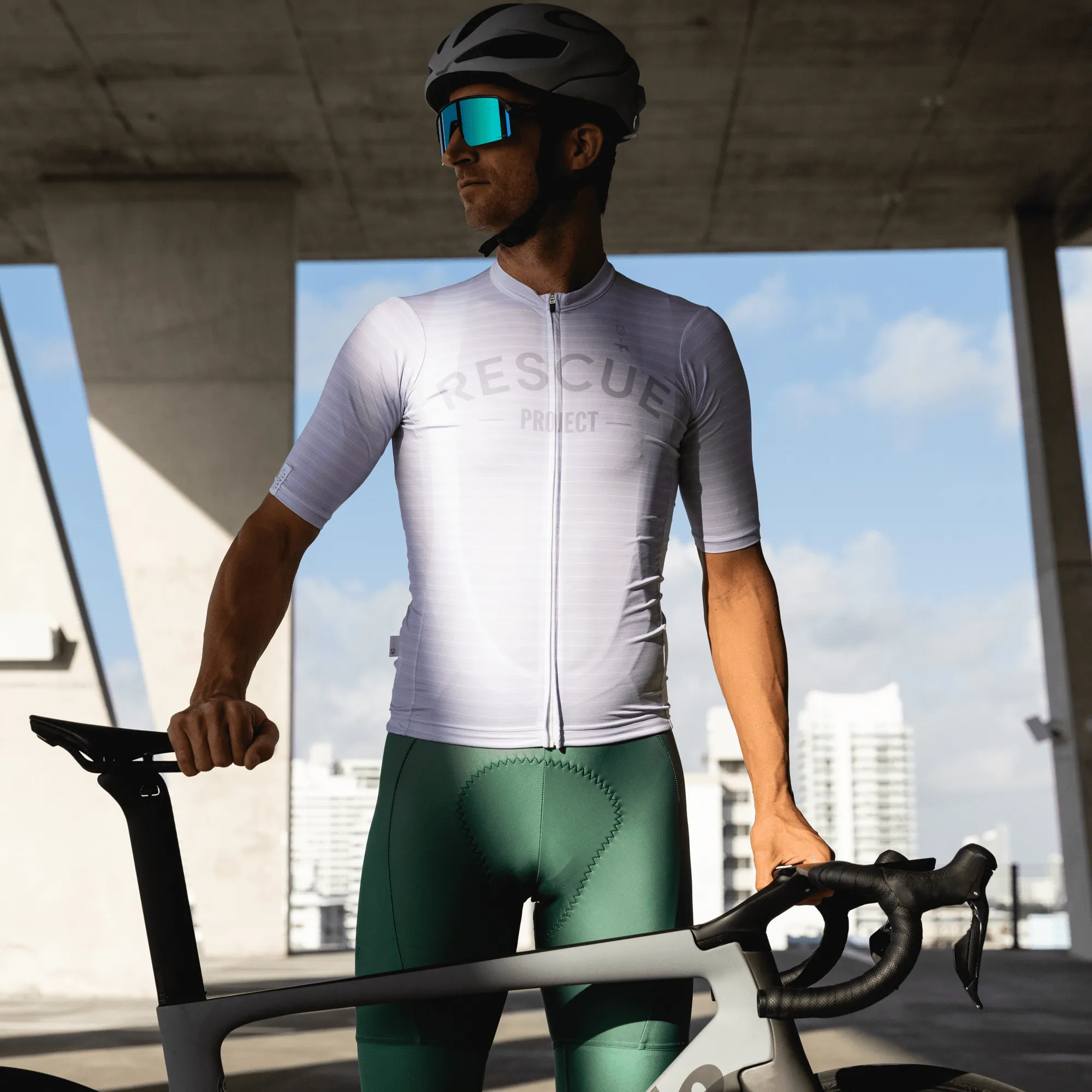 Men's Pro Bib Shorts / Rescue Project Green