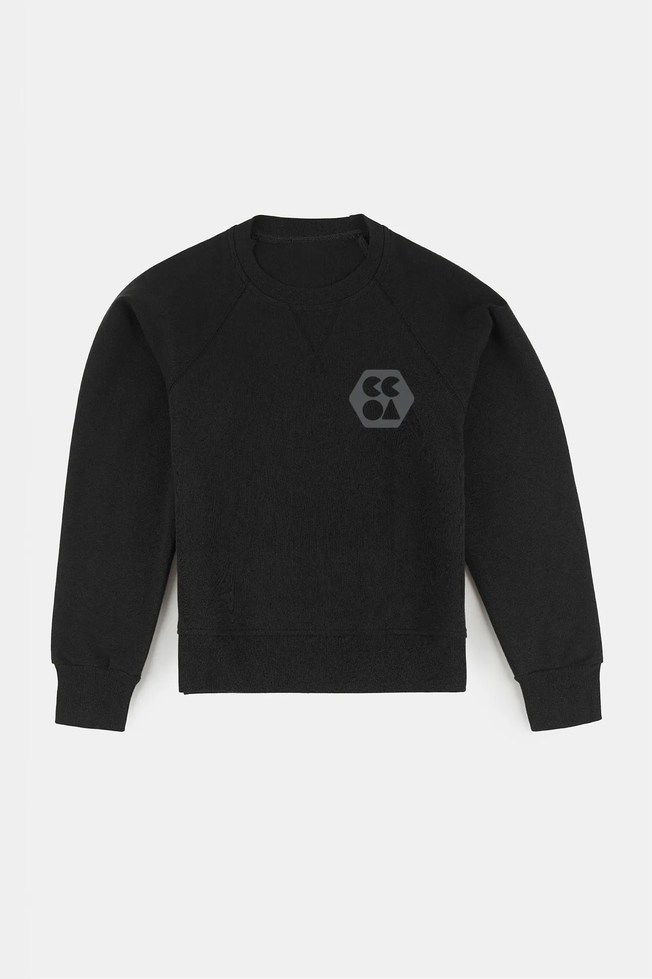 Men's Raglan Sweatshirt Plastic Free - Black