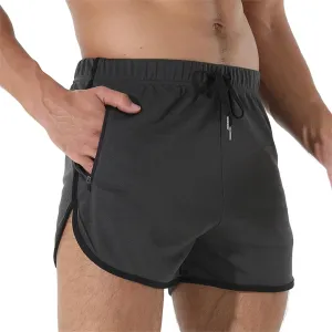 Mens Running Shorts 3 Inch Lightweight Beach Short Quick Dry Breathable Muscle Trunks Casual Mesh Workout Athletic
