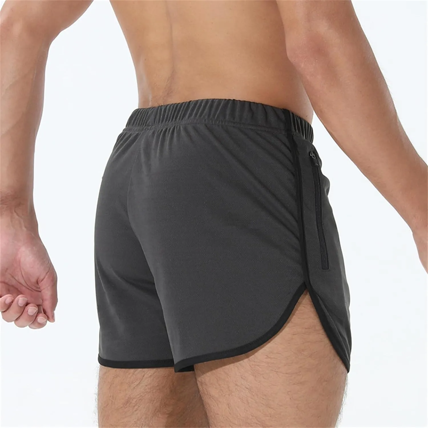 Mens Running Shorts 3 Inch Lightweight Beach Short Quick Dry Breathable Muscle Trunks Casual Mesh Workout Athletic