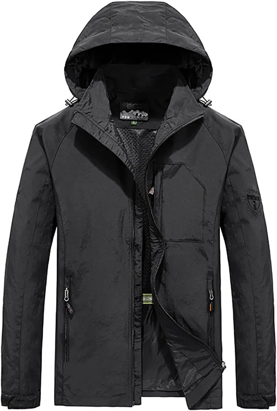 Men's Ski Snow Jacket Warm Winter Waterproof Coat Snowboard Rain Jacket Hooded Windproof Windbreaker