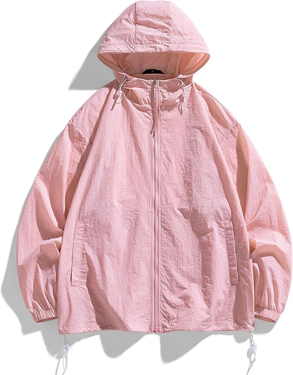 Men's Sun 50  Hoodie Lightweight Quick Dry Long Sleeve Shirt Jackets Rash Guard Hiking Tops Jackets with Pocket