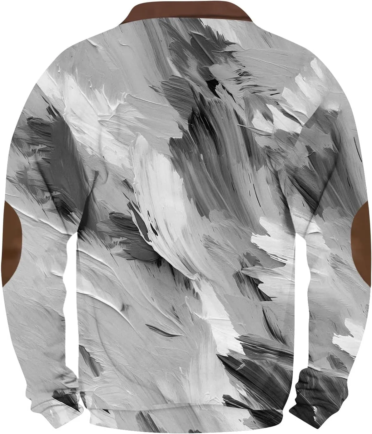 Men'S Sweaters Winter Clothes For Fashion V-Neck Zip Up Vintage Casual Prints Graphic Long Sleeve Sweatshirt