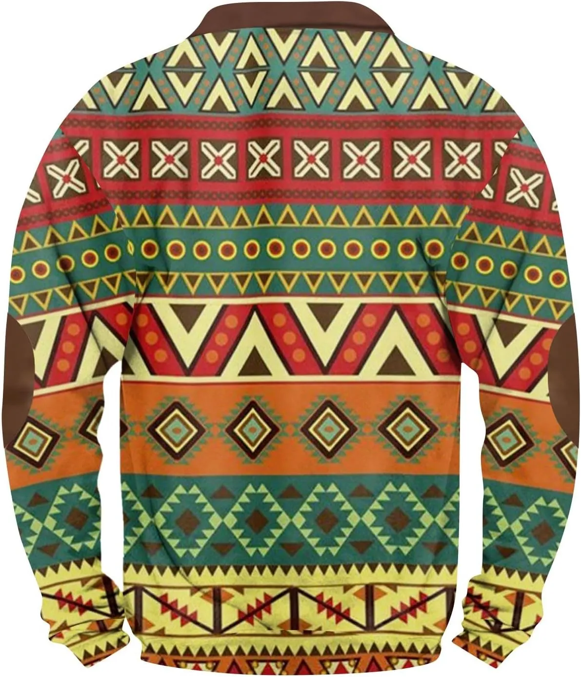 Mens Sweatshirts Clothing Prints V-Neck Graphic Vintage Casual Fashion Long Sleeve Fleece Quarter Zip Pullover