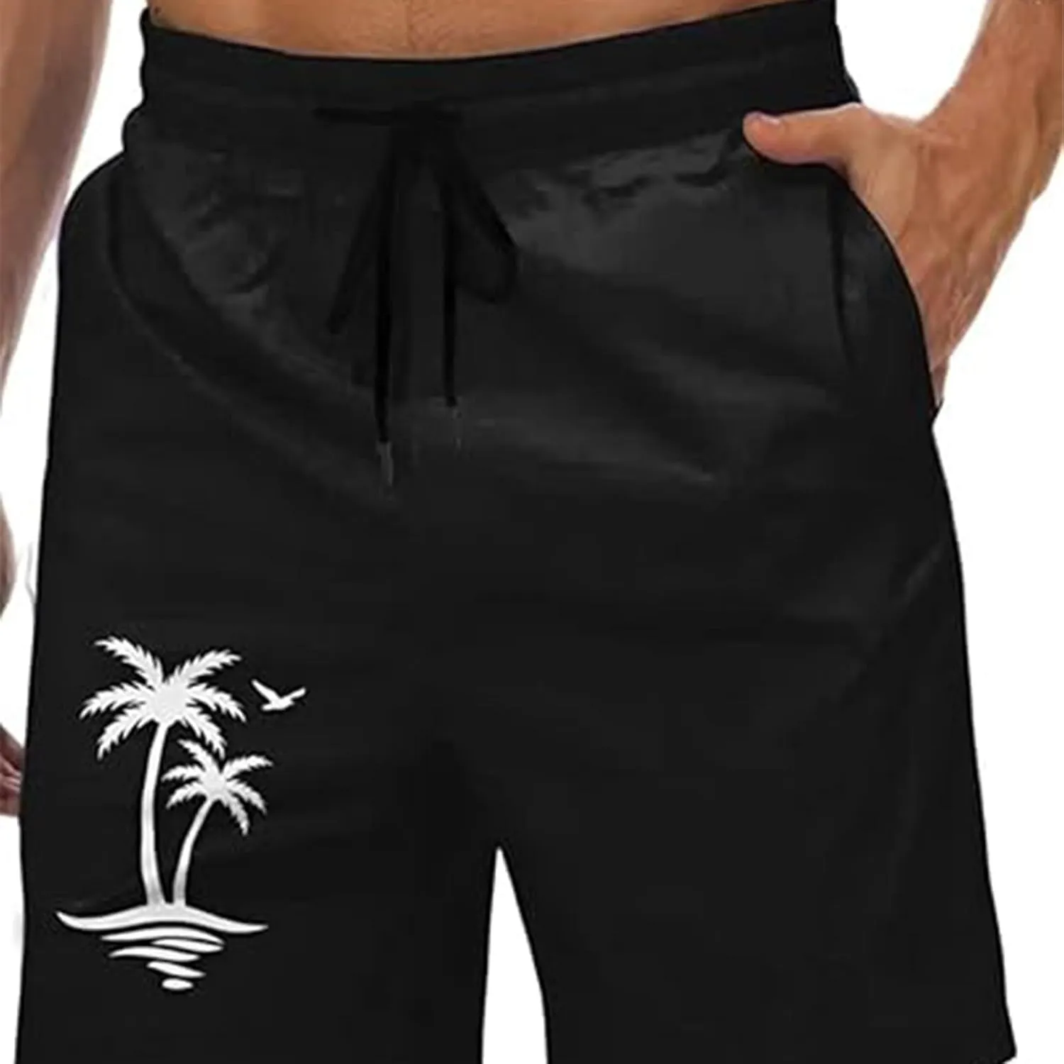 Men's Swim Trunks Quick Dry Board Shorts with Side Pockets and Mesh Lining Hawaii Beach Shorts Swimwear Bathing Suits 2025