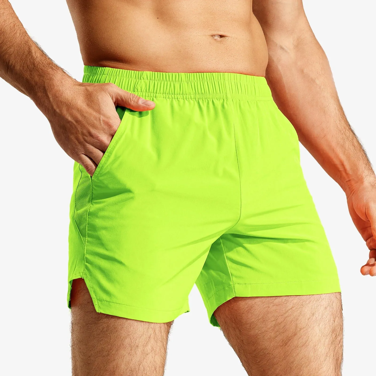 Men's Workout Shorts 5 Inches Running Shorts with Pockets