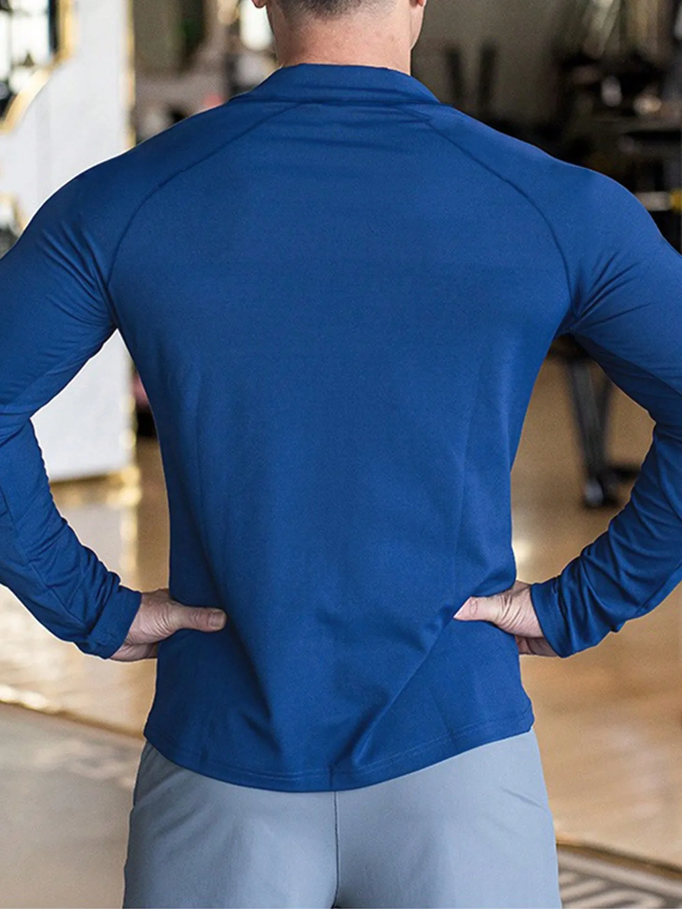 Men's Zipper Closure Sports Jacket