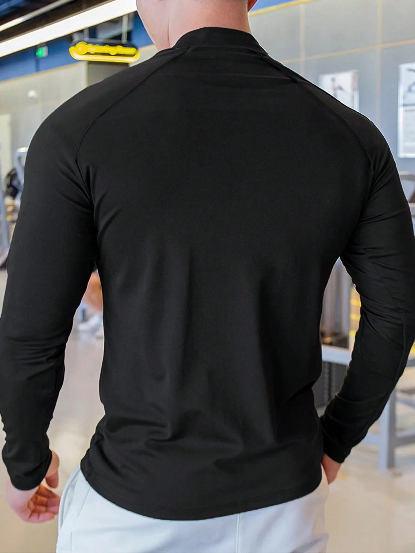 Men's Zipper Closure Sports Jacket