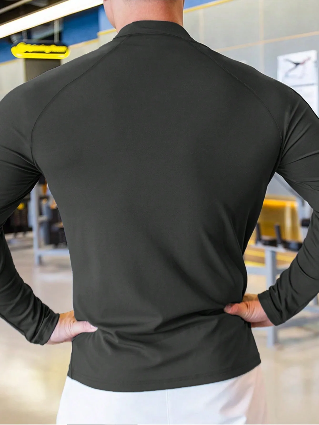 Men's Zipper Closure Sports Jacket