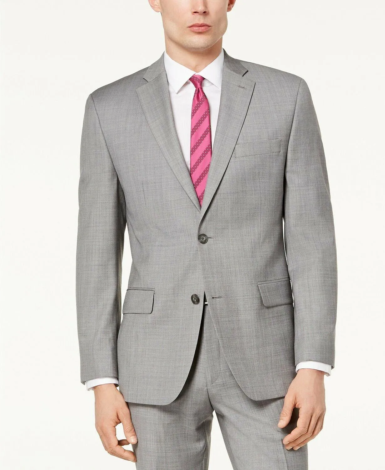 Michael Kors Mens Modern fit Sport Coat Blazer 46 R Grey
