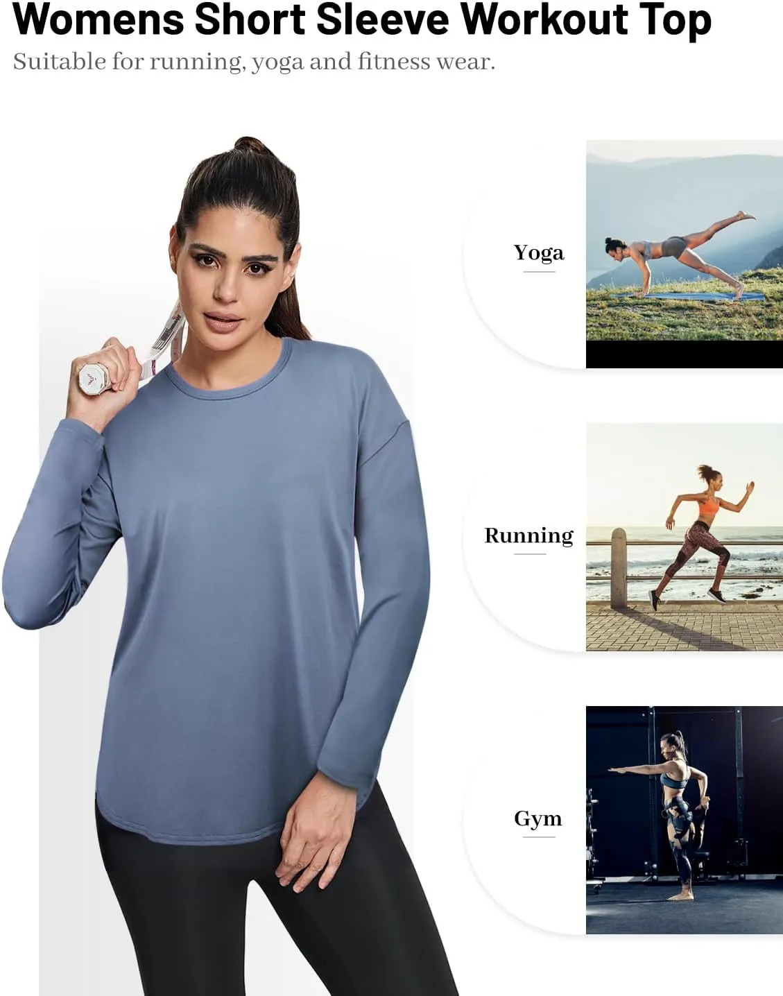 MISS FORTUNE Women Plus Size Tops Short Sleeve Active Wear Workout Shirts Women Outdoor Gym Hiking Yoga Tops Quick Dry