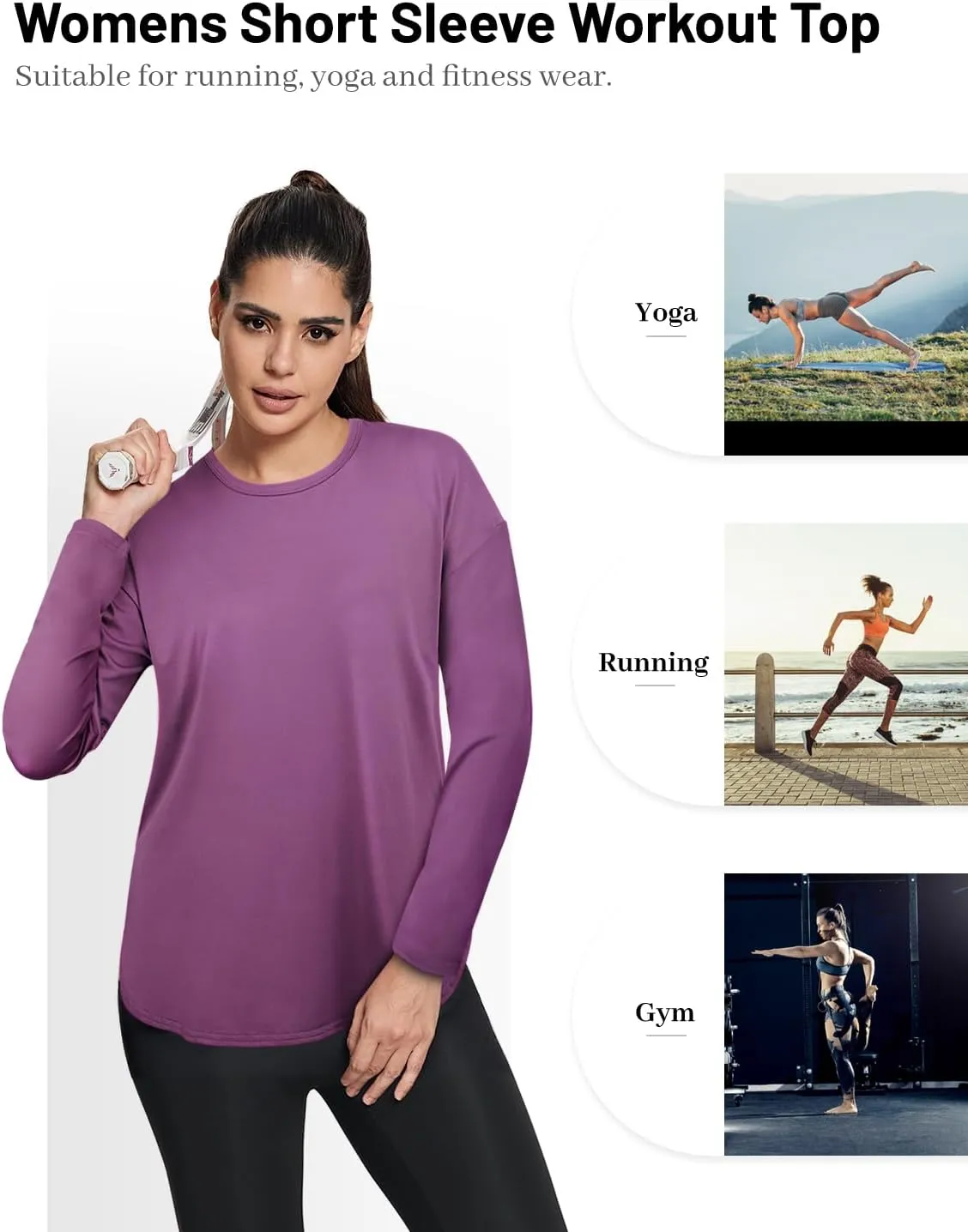 MISS FORTUNE Women Plus Size Tops Short Sleeve Active Wear Workout Shirts Women Outdoor Gym Hiking Yoga Tops Quick Dry