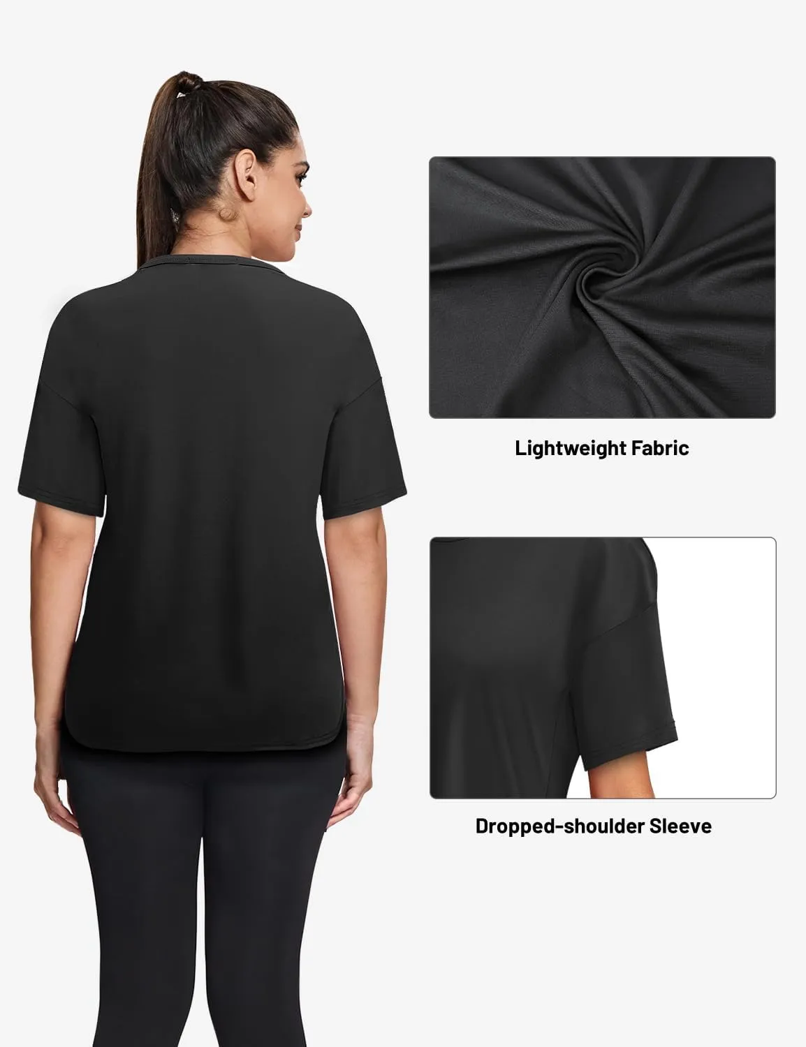 MISS FORTUNE Women Plus Size Tops Short Sleeve Active Wear Workout Shirts Women Outdoor Gym Hiking Yoga Tops Quick Dry