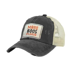More Boos Please - Vintage Distressed Trucker Adult Hat