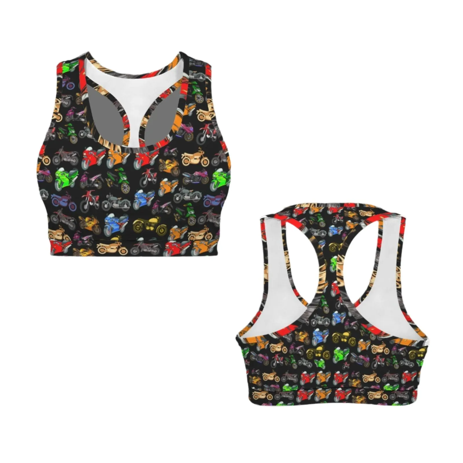 Motorbikes Black Sports Top up to 5 XL (FWS)