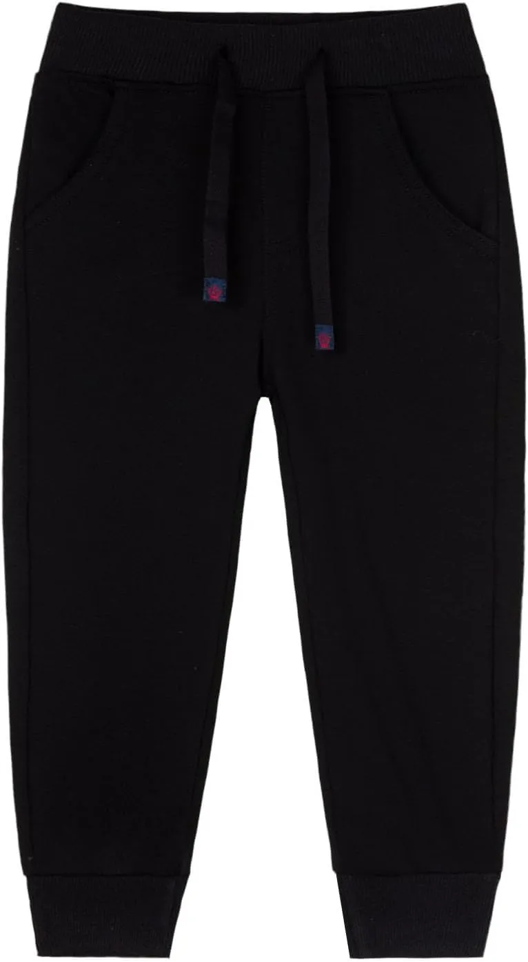 Mud Kingdom Little Boys Jogger Pants Star Drawstring Ribbed