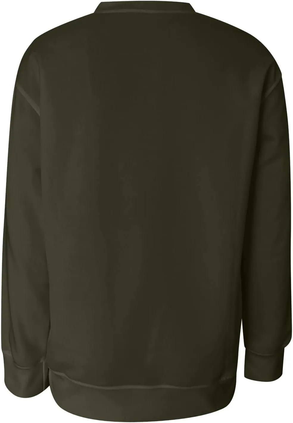 Muyise Sweatshirts for Women Crew Neck Long Sleeve Color Block Fashion Casual Tops Loose Fitting Lightweight Pullover Blouses