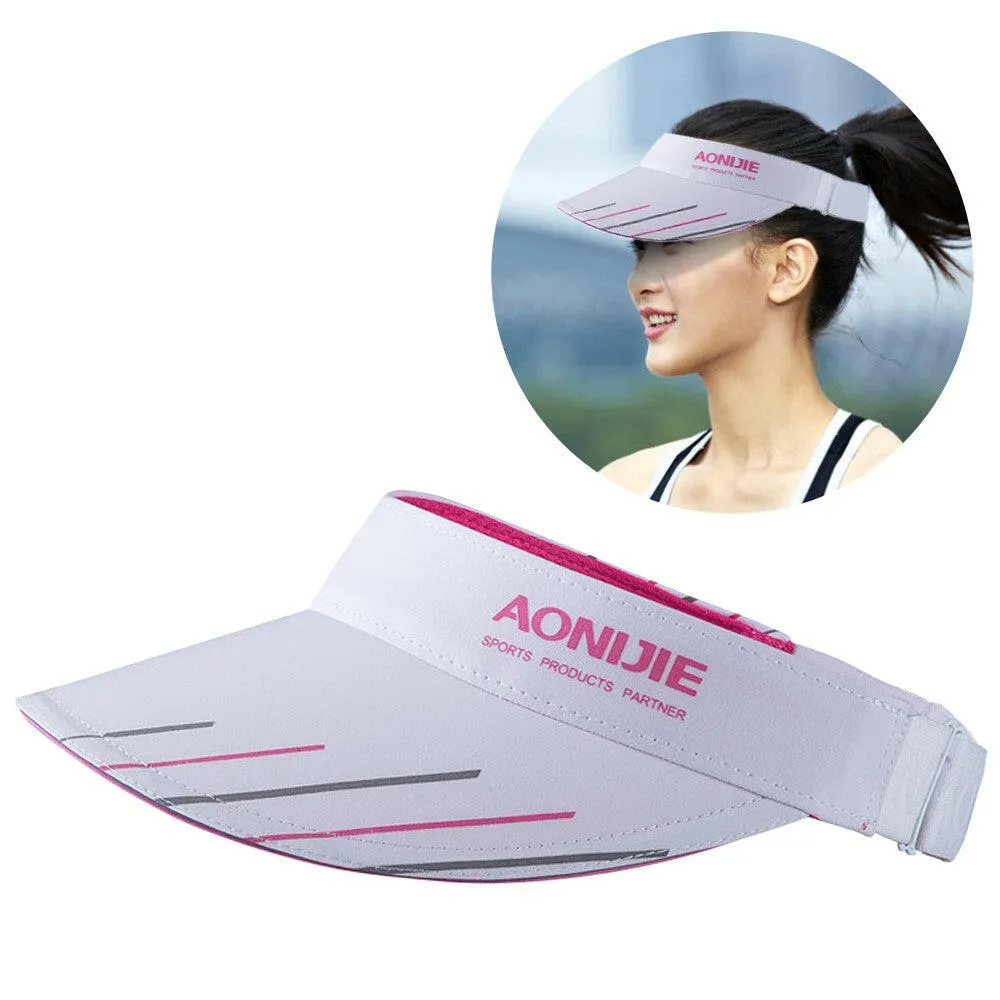 New Adjustable Men Women Sun-Protective Hat With Wide Brim Ultraviolet-proof Cap Visor Cap For Beach Golf Fishing Marathon Running Cycling Summer Sports Equipment