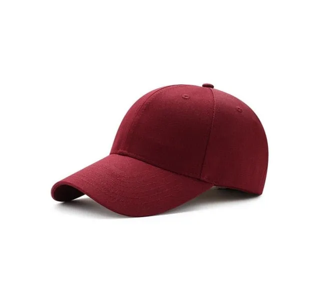 New Hot Fashion Sport Women Men Unisex Solid Snapback Baseball Ball Cap Outdoor Sports Hats Adjustable Baseball Visors Hat