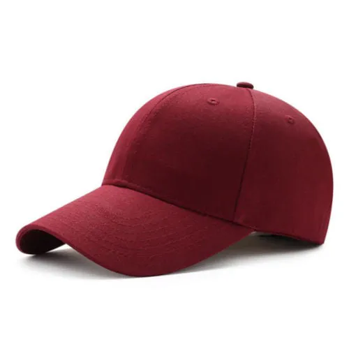 New Hot Fashion Sport Women Men Unisex Solid Snapback Baseball Ball Cap Outdoor Sports Hats Adjustable Baseball Visors Hat