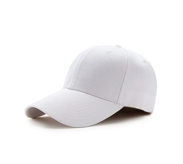 New Hot Fashion Sport Women Men Unisex Solid Snapback Baseball Ball Cap Outdoor Sports Hats Adjustable Baseball Visors Hat