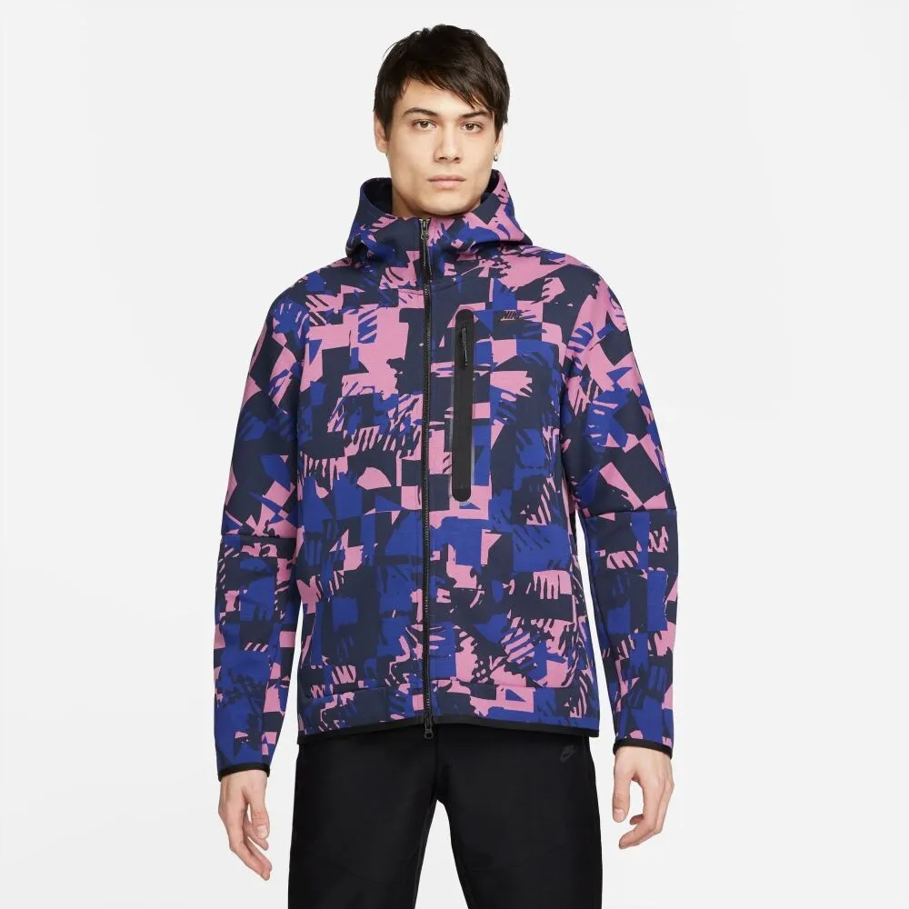 Nike Tech Fleece Windrunner Men's Hoodie Blue-Black dm6456-507