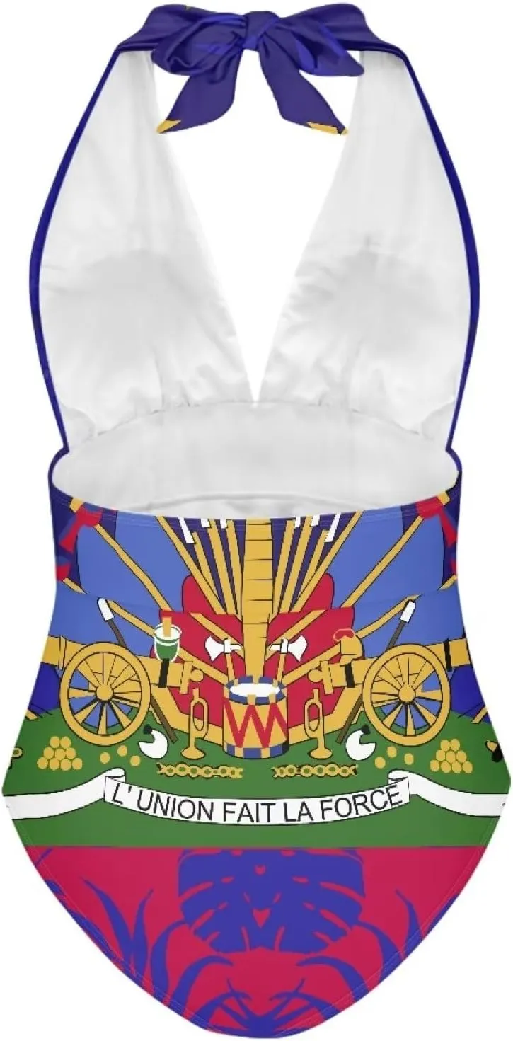 One Piece Swimsuit Women Tummy Control Bathing Suits, Unique Design Sexy Cross Back, Ruched Swimwear