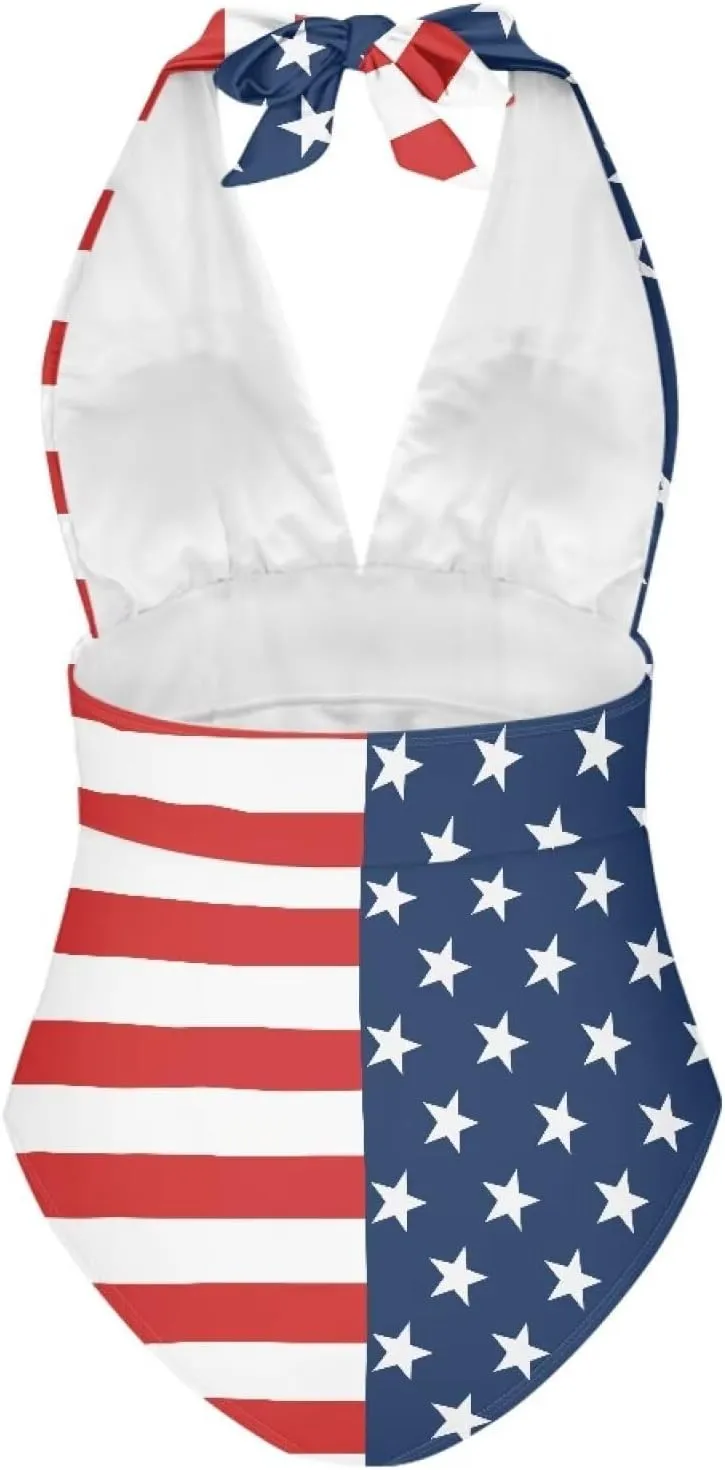 One Piece Swimsuit Women Tummy Control Bathing Suits, Unique Design Sexy Cross Back, Ruched Swimwear
