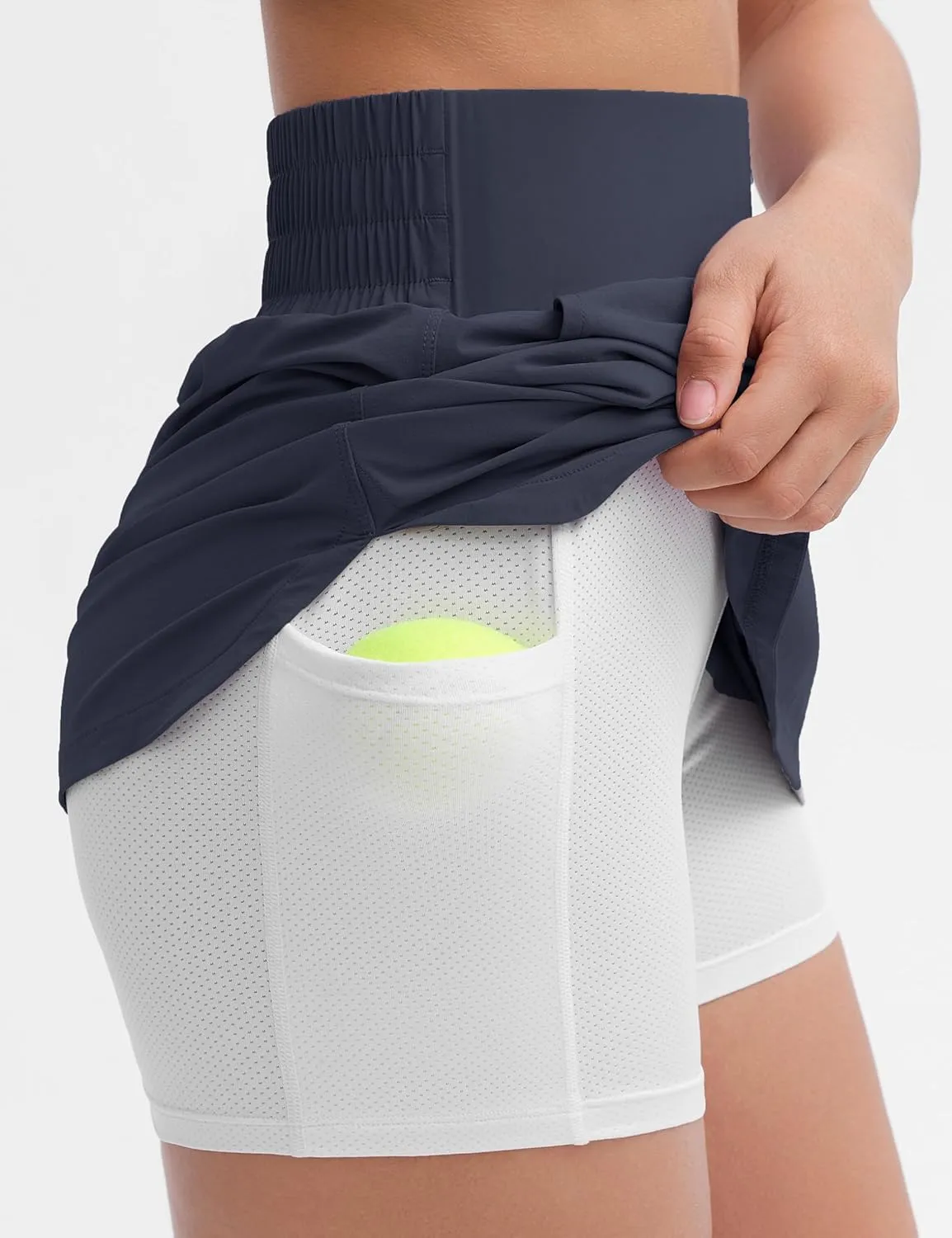 Origiwish Women's Golf Skorts High Waisted Lightweight Athletic Casual Tennis Skirts Built-in Shorts with 4 Pockets