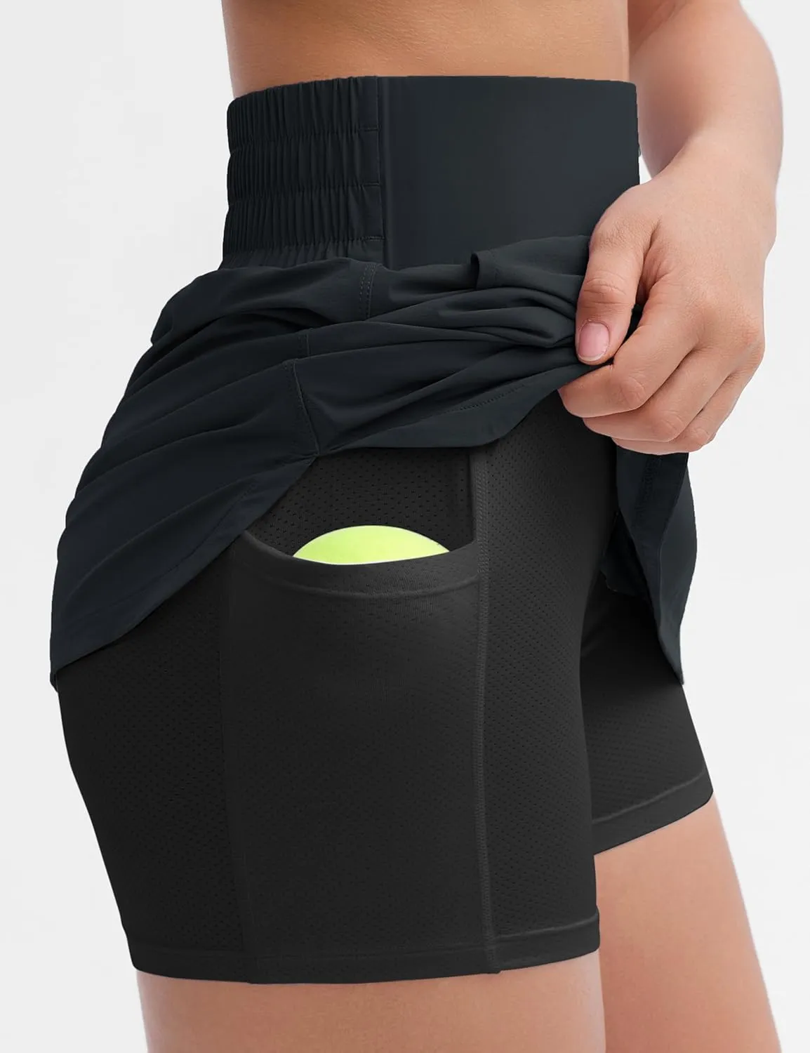 Origiwish Women's Golf Skorts High Waisted Lightweight Athletic Casual Tennis Skirts Built-in Shorts with 4 Pockets