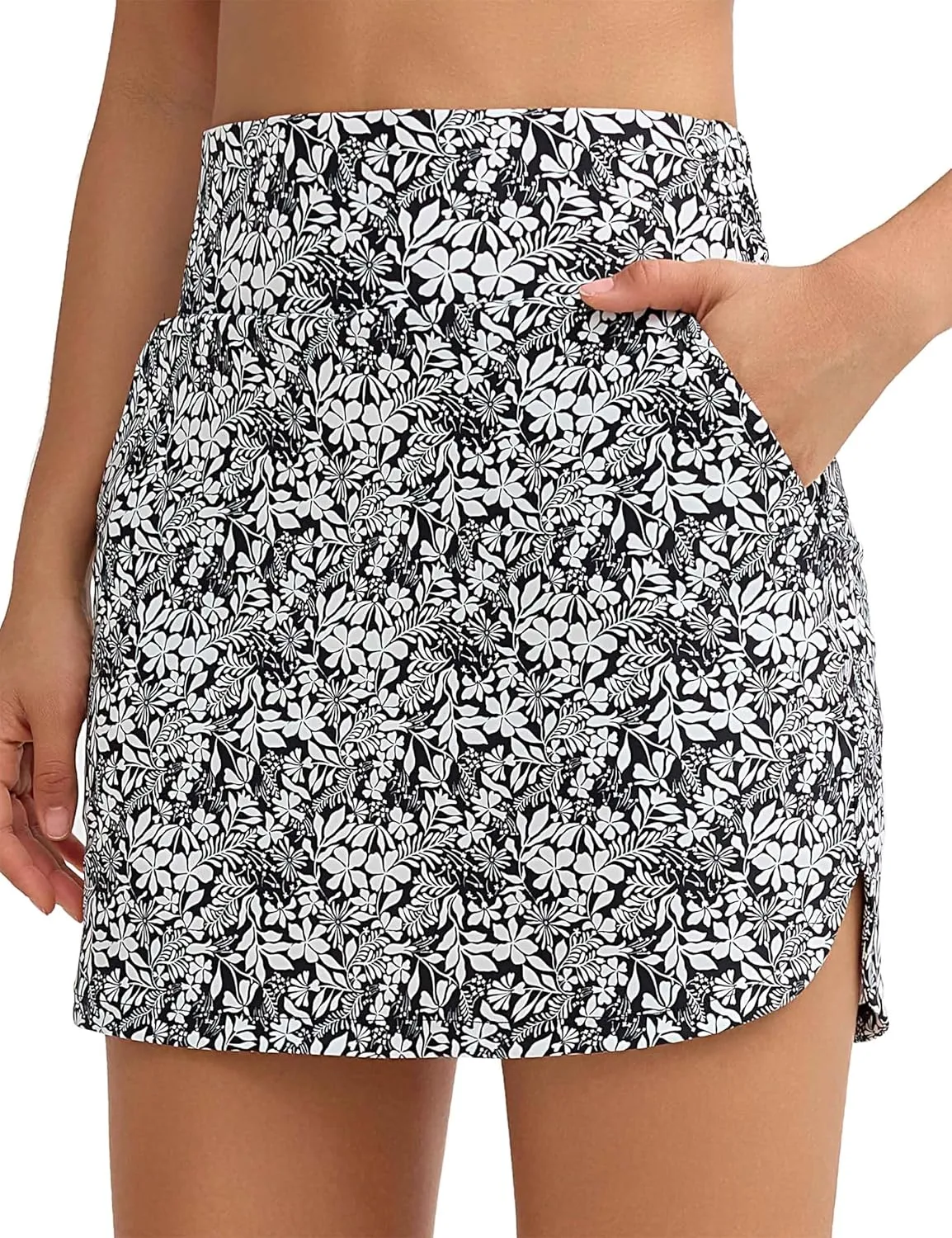 Origiwish Women's Golf Skorts High Waisted Lightweight Athletic Casual Tennis Skirts Built-in Shorts with 4 Pockets