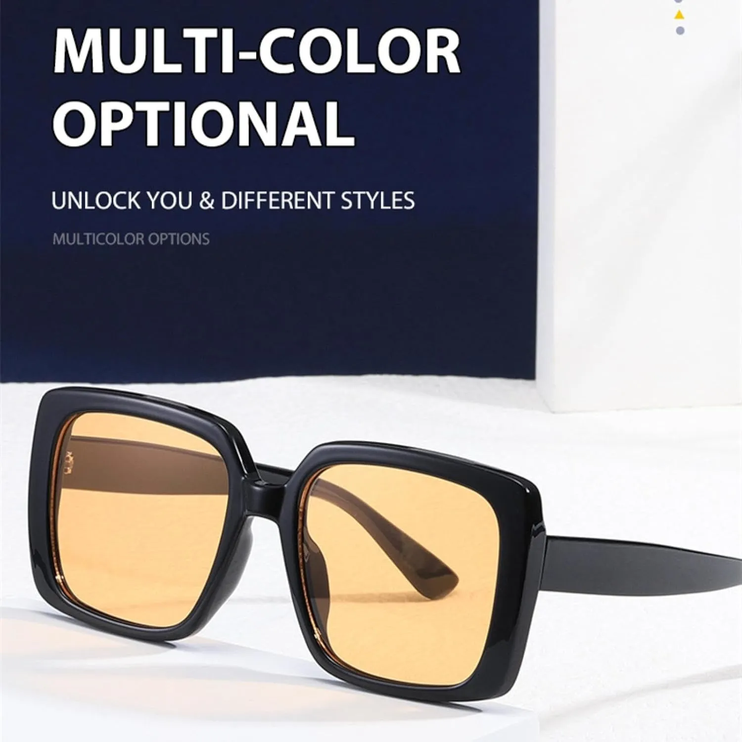 Oversized Retro Sunglasses Uv400