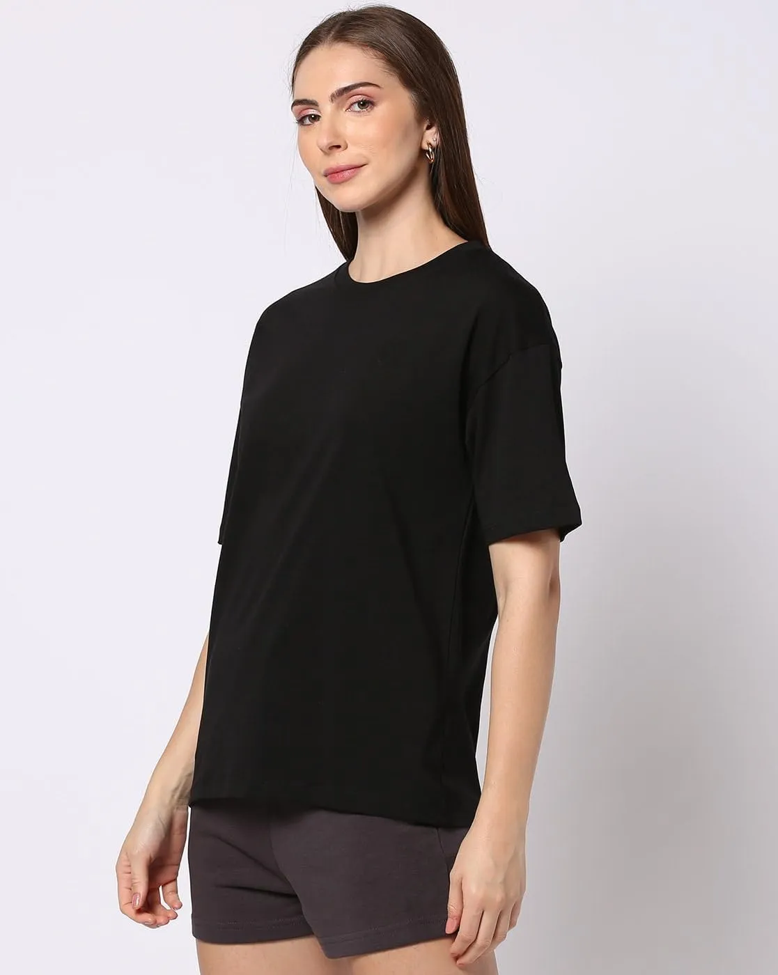 Oversized Tshirts for Women, Loose Fit Crew Neck Summer Baggy Tops Workout Tees Plus Size T Shirts