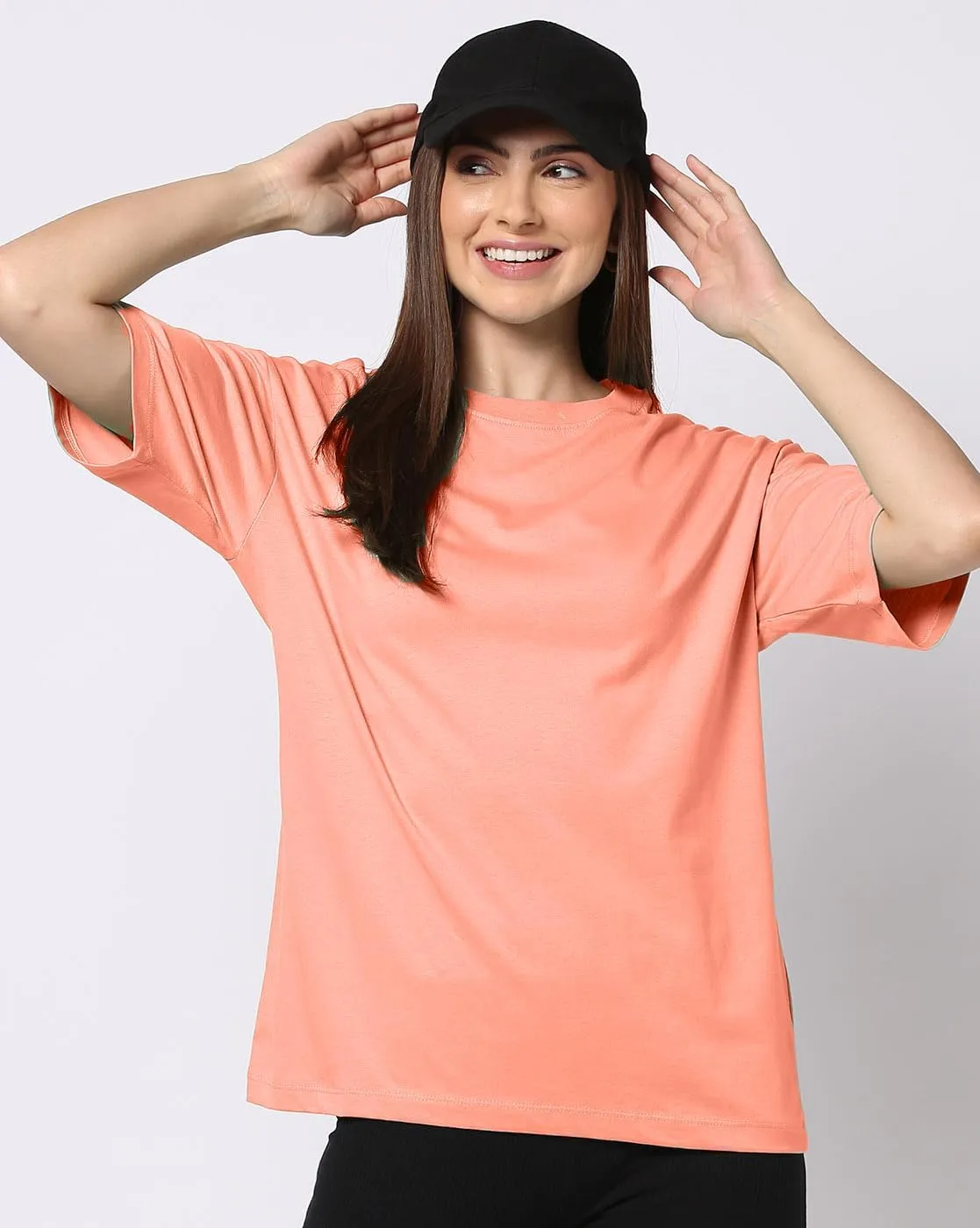 Oversized Tshirts for Women, Loose Fit Crew Neck Summer Baggy Tops Workout Tees Plus Size T Shirts