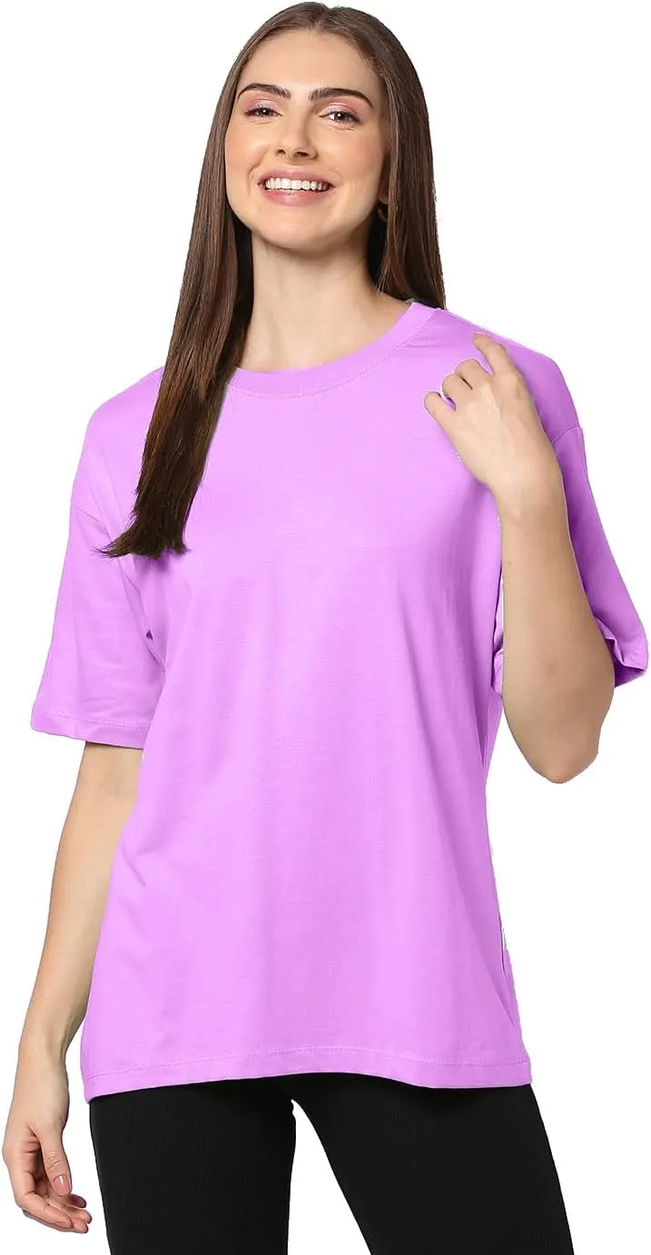 Oversized Tshirts for Women, Loose Fit Crew Neck Summer Baggy Tops Workout Tees Plus Size T Shirts