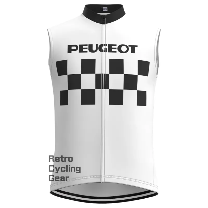 PEUGEOT White Retro Long Sleeve Cycling Kit