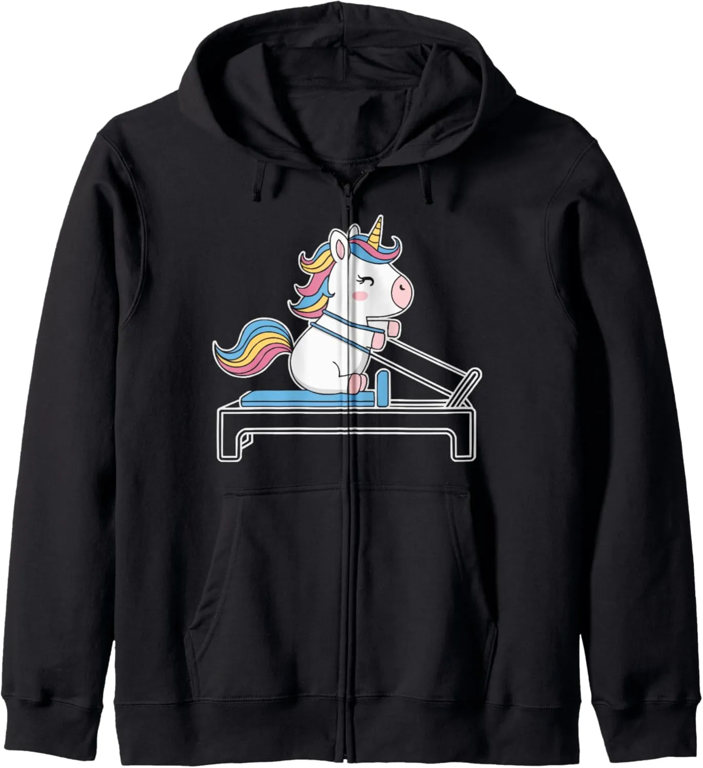Pilates Fitness Exercise Training Workout Contrology Zip Hoodie