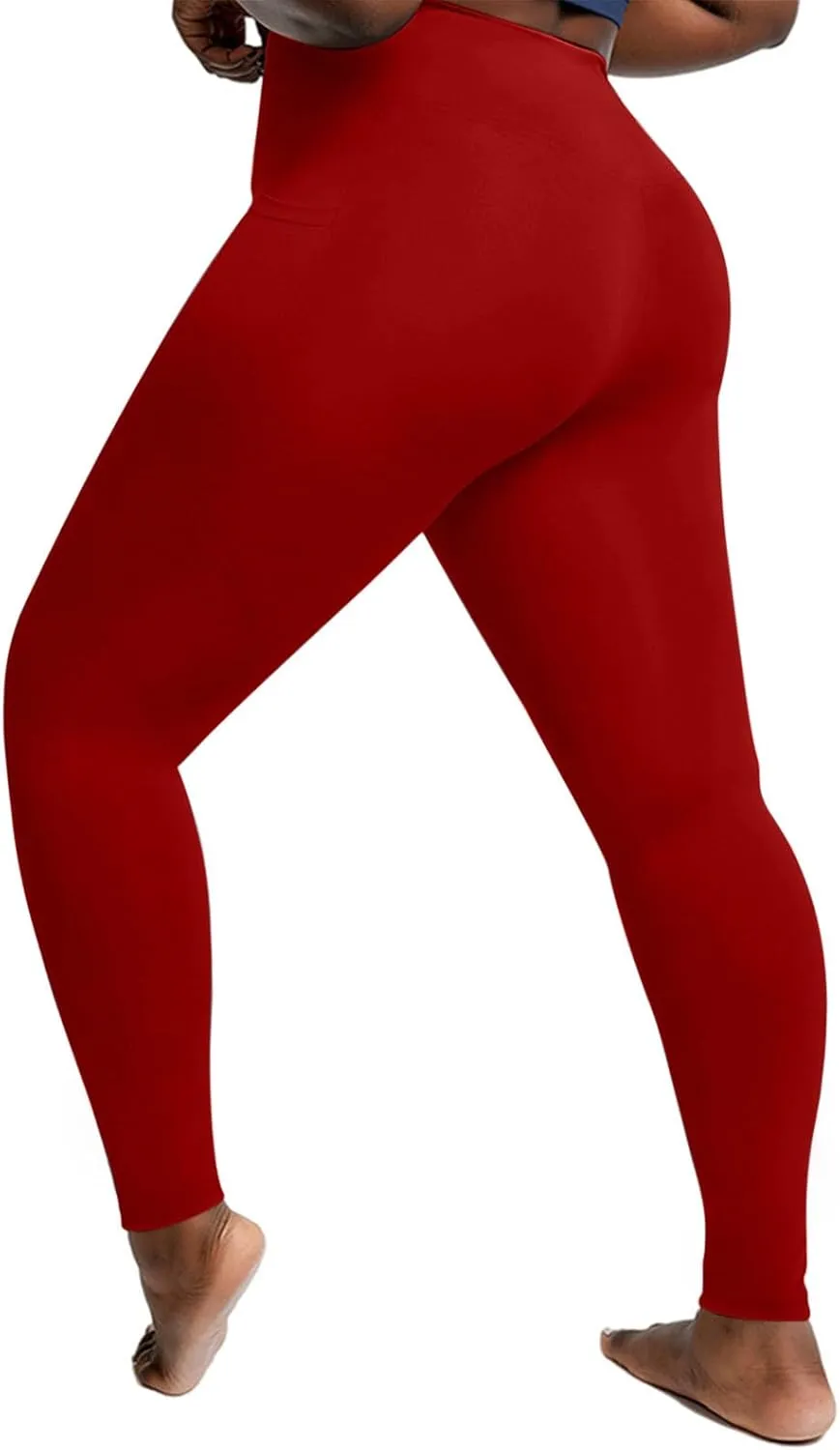 Plus Size Leggings for Women with Pockets Tummy Control Stretch Athletic Tights High Waisted Yoga Legging Pants