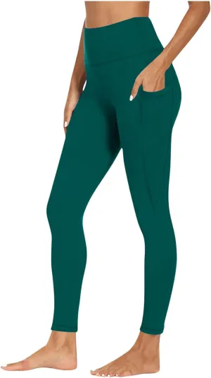 Plus Size Yoga Pants for Women with Pockets High Waisted Tummy Control Compression Pants Womens Athletic Leggings