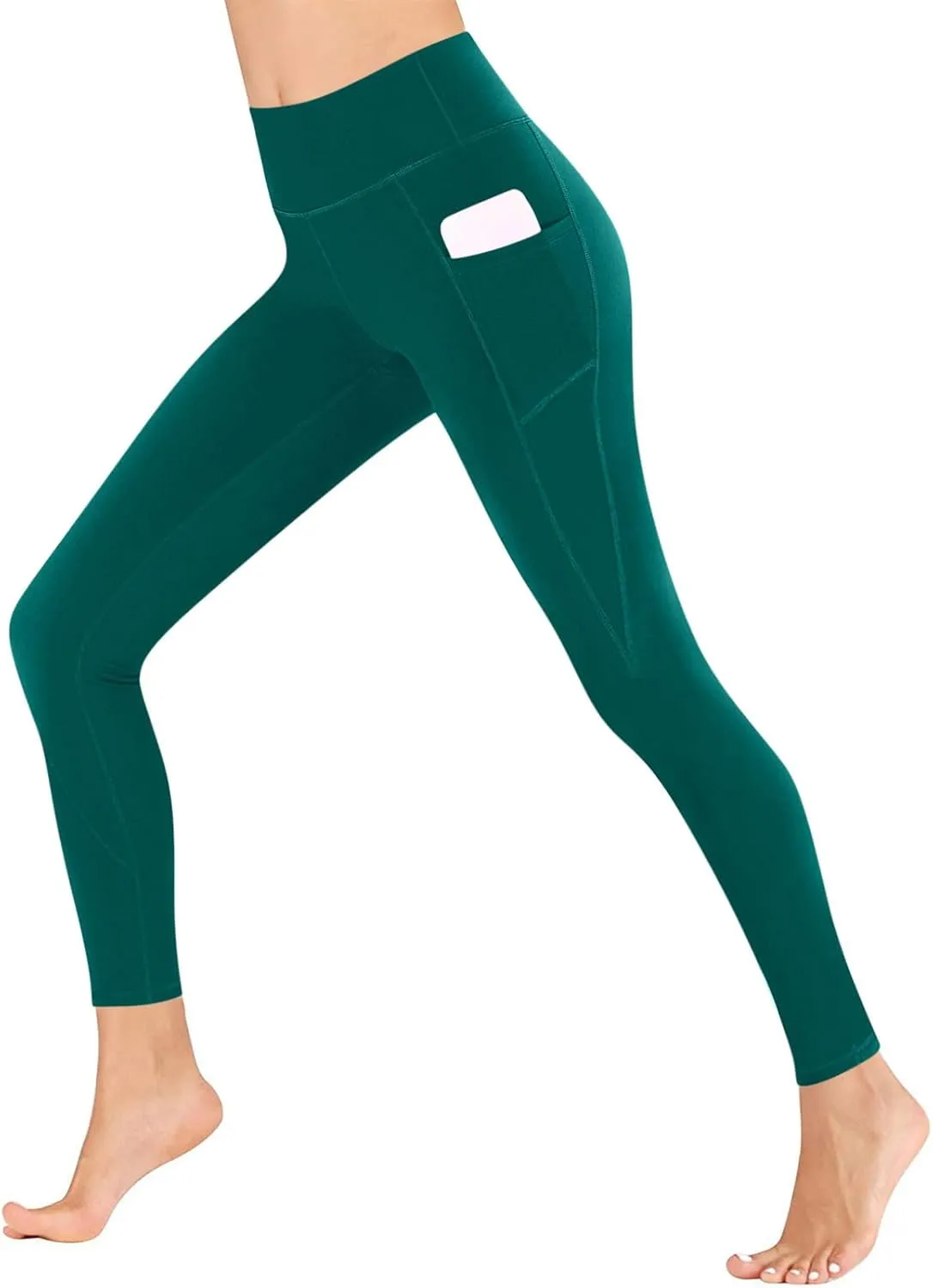 Plus Size Yoga Pants for Women with Pockets High Waisted Tummy Control Compression Pants Womens Athletic Leggings
