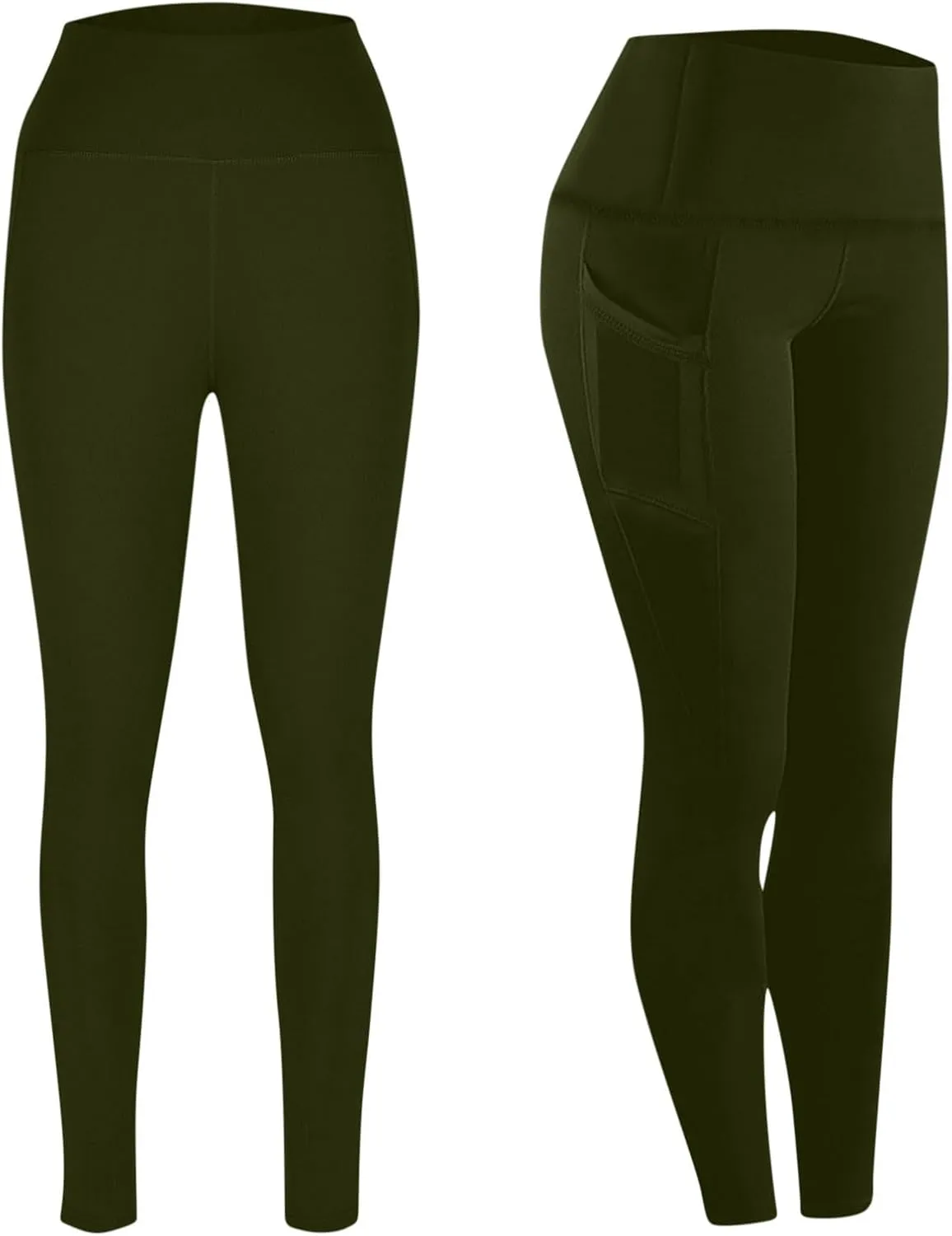 Plus Size Yoga Pants for Women with Pockets High Waisted Tummy Control Compression Pants Womens Athletic Leggings