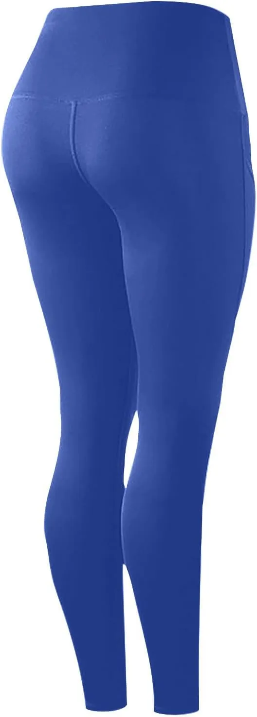 Plus Size Yoga Pants for Women with Pockets High Waisted Tummy Control Compression Pants Womens Athletic Leggings