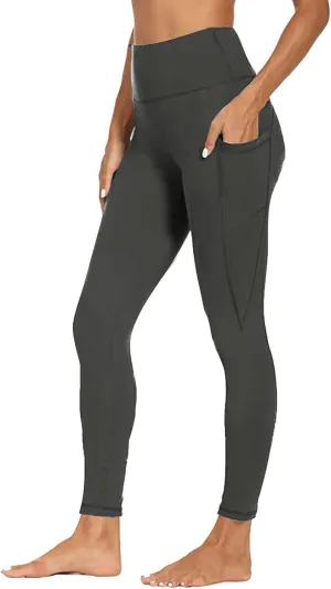 Plus Size Yoga Pants for Women with Pockets High Waisted Tummy Control Compression Pants Womens Athletic Leggings