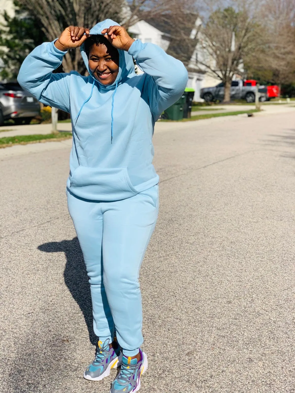 Polyester Hoodies Set