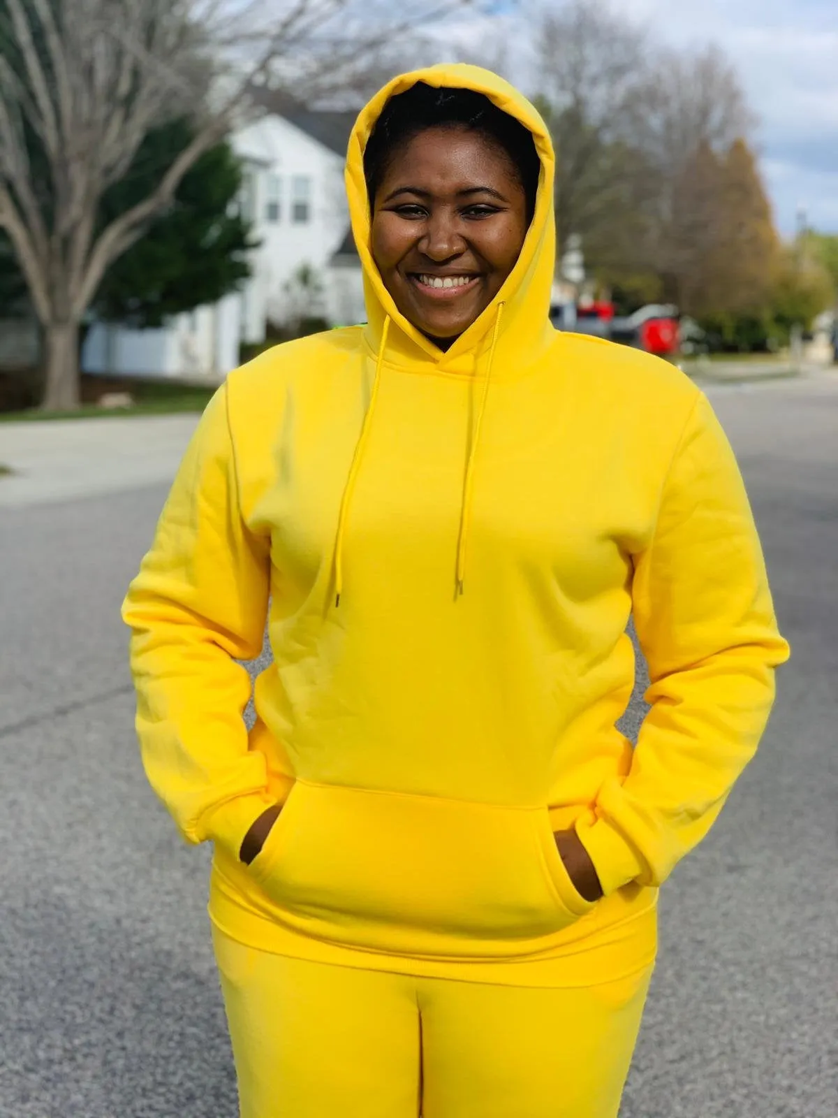 Polyester Hoodies Set