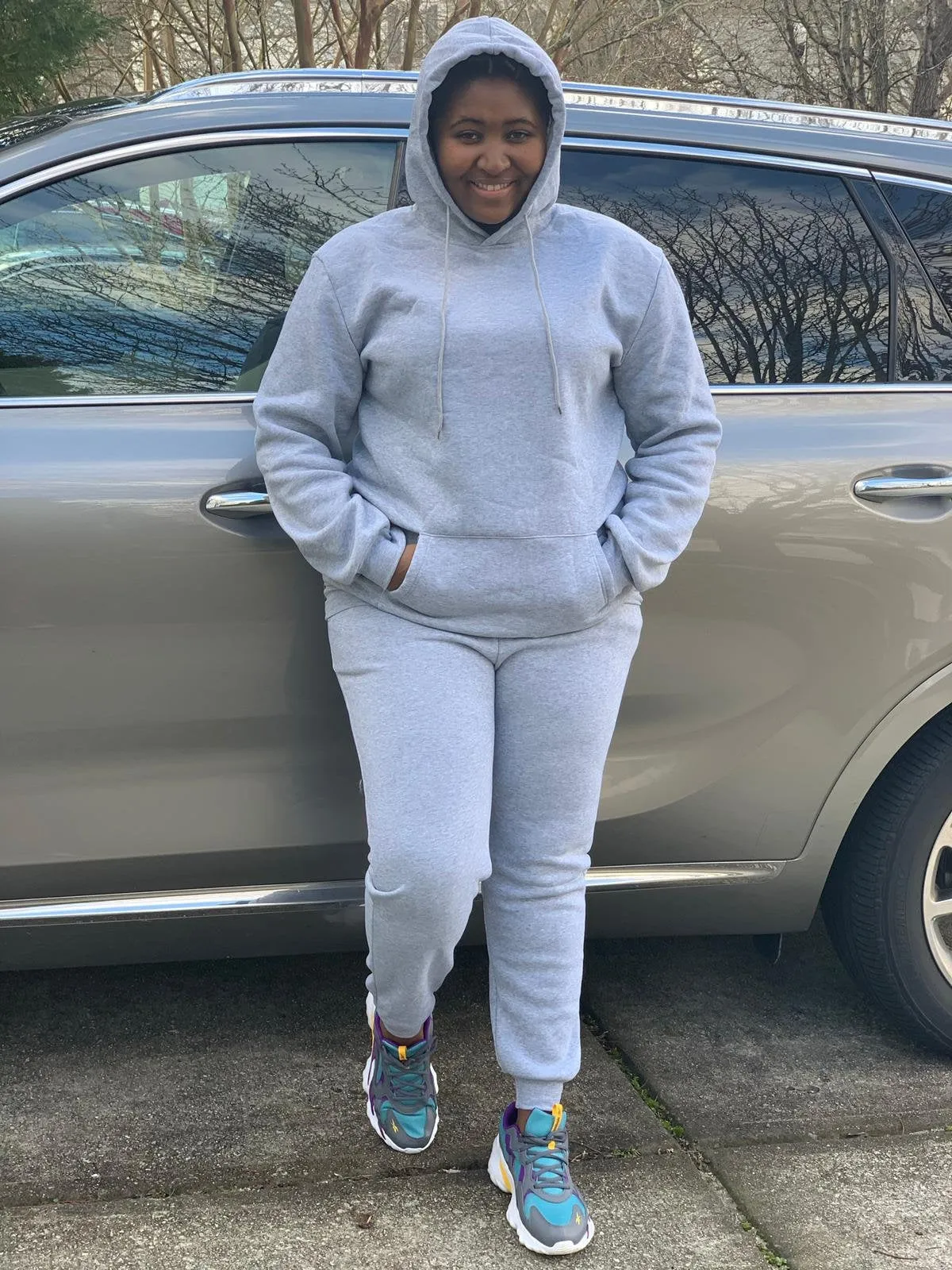 Polyester Hoodies Set